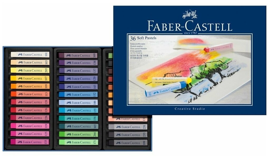 Faber-Castell Набор сухой пастели soft "Goldfaber", 36 цв.