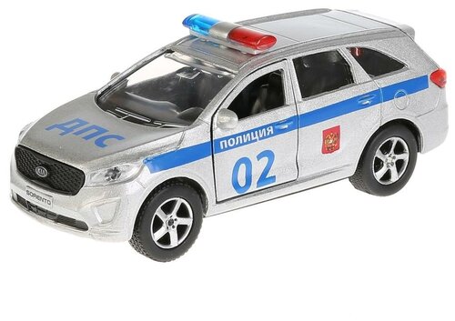 Легковой автомобиль ТЕХНОПАРК Kia Sorento Prime (SB-17-75-KS-P-WB) 1:32, 6 см, серебристый