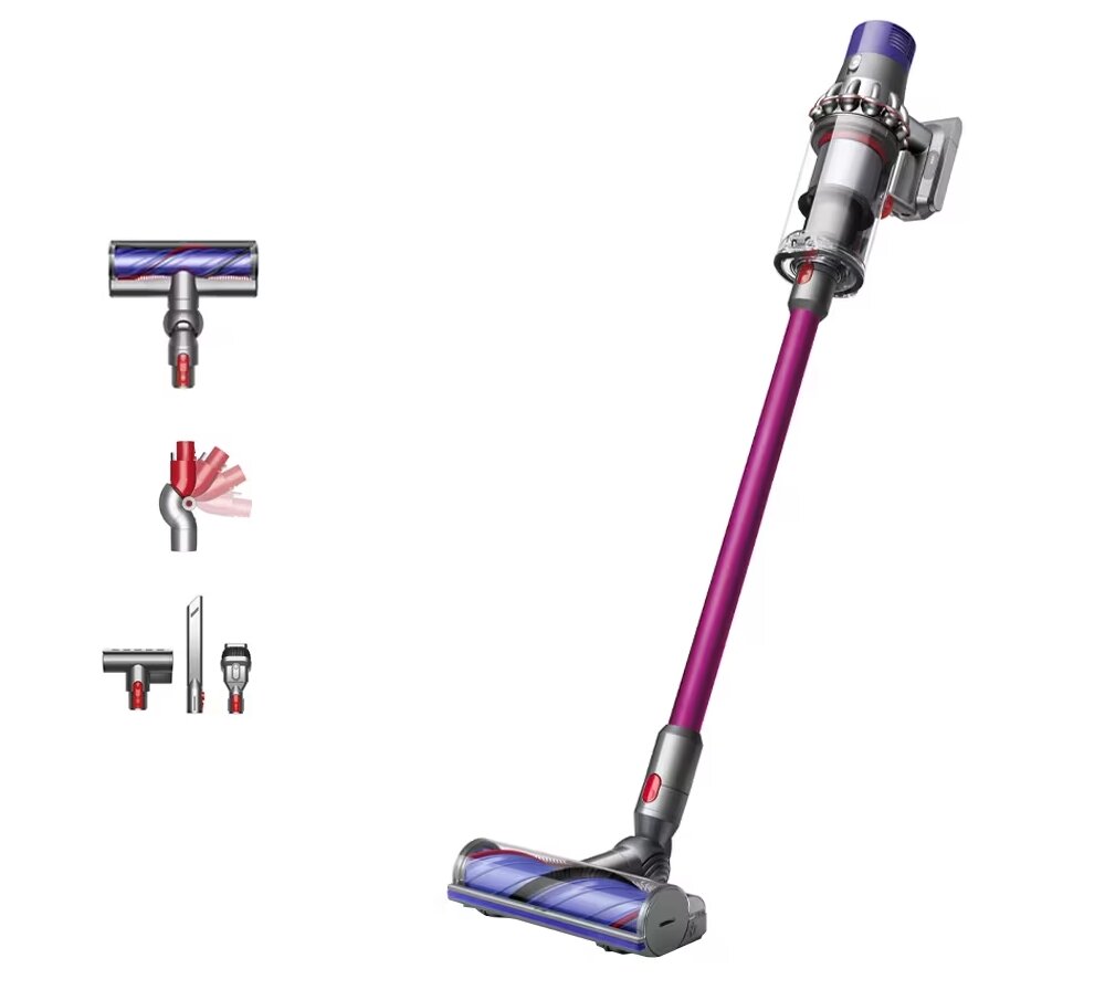 Пылесос Dyson Cyclone V10 Extra (SV27) UK, nickel/fuchsia