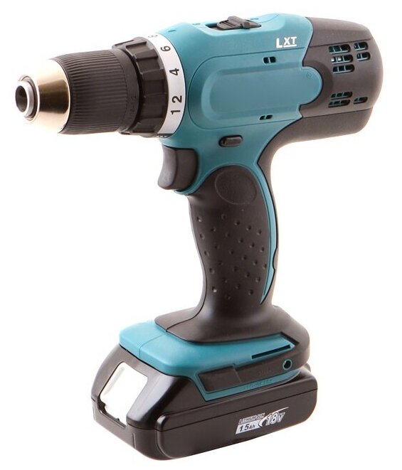 Дрель Makita DDF453SYX5 18В,1х1.5АчLi-ion, БЗП-13мм,0-4001300обм,4227Нм,1.8кг, Коробка