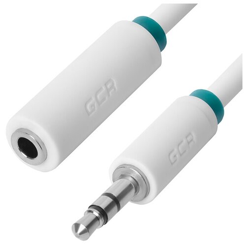 Удлинитель GCR AUX jack 3.5mm (GCR-STM01/16), 0.25 м, белый