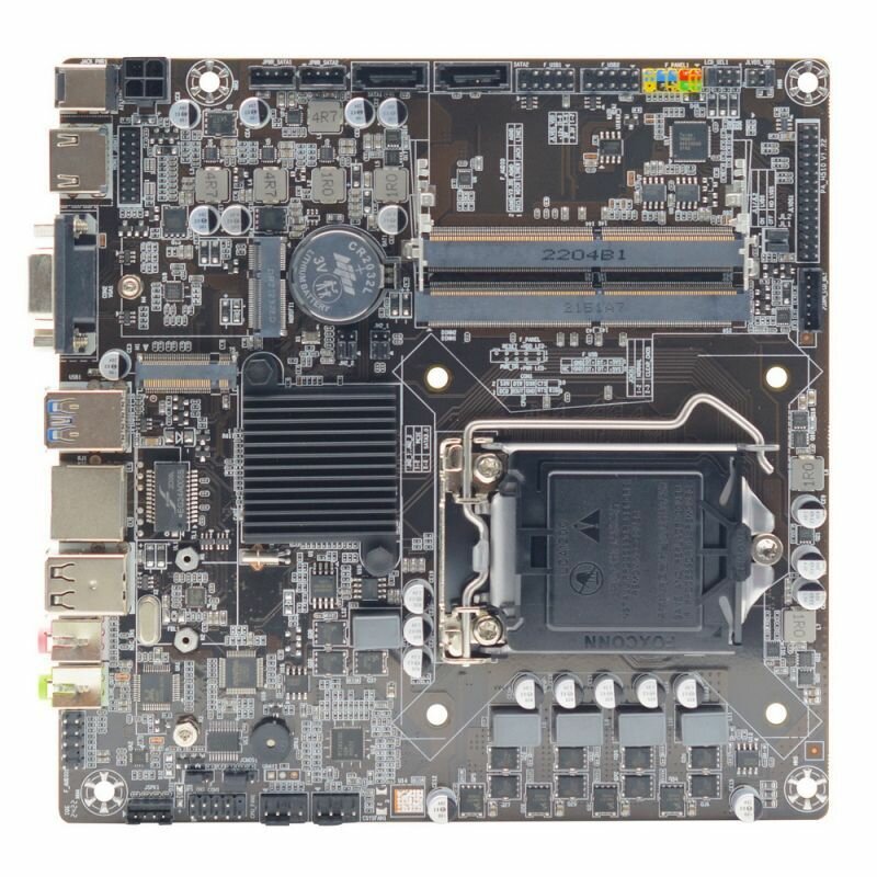 Материнская плата Afox Motherboard Intel H510 INTEL Socket 1200, 1000M lan, Mini-ITX (17 x17cm) (AFH510-MI) (785556)
