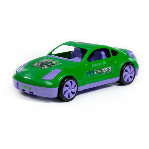 Легковой автомобиль Полесье Marvel Мстители. Халк (78773), зеленый автомобиль marvel мстители тор в сеточке
