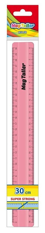 MagTaller Линейка пластик гибкий 30 см (620181), розовый
