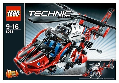 Конструктор LEGO Technic 8068 Спасательный вертолет, 408 дет.