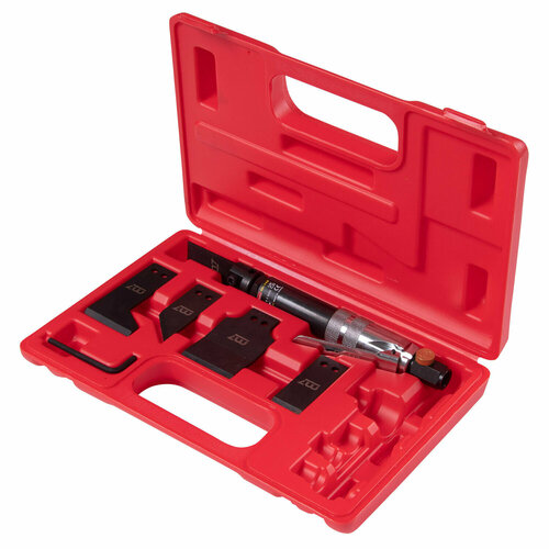 Нож скребковый пневматический 4200 колмин с набором насадок 6 предметов MIGHTY SEVEN QK-112N 1042600₽