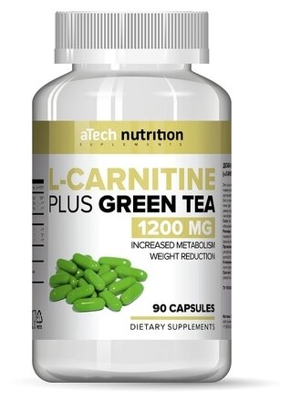 ATech Nutrition L-CARNITINE + GREEN TEA 1200, 90 .