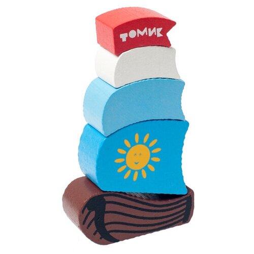 Развивающая игрушка Томик Кораблик 511, 5 дет., разноцветный пирамиды