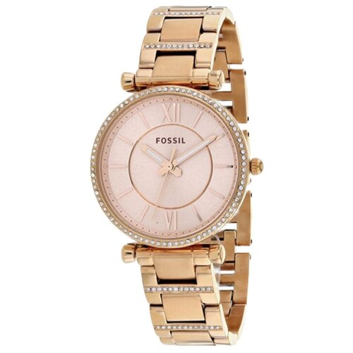 seiko 5 21 jewels automatic gold tone stainless steel ladies watch symf92j1 Наручные часы FOSSIL Carlie 19262, золотой, розовый