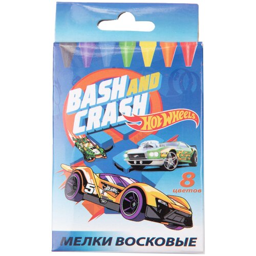 CENTRUM Мелки восковые Hot Wheels 8 цветов (90099)