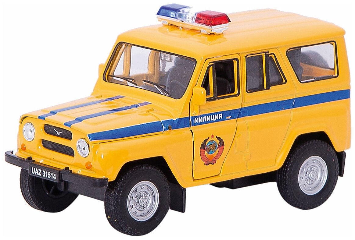 Полицейский автомобиль Welly УАЗ 31514 Милиция (42380RT) 1:34 15 см