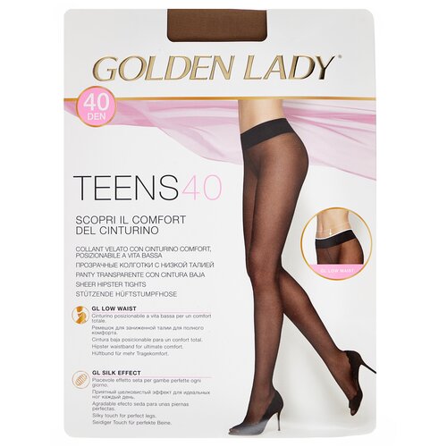 Колготки Golden Lady Teens, 40 den, размер 3, коричневый