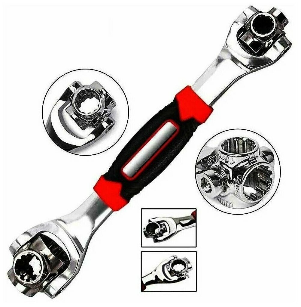 Универсальный ключ 48 в 1 / ключ автомобильный универсальный / инструмент для ремонта дома и автомобиля / ключ гаечный