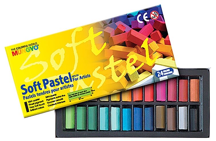 MUNGYO Набор пастели Soft Pastel For Artists mini 24 цвета