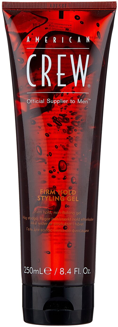 American Crew гель для укладки Firm Hold Styling Gel, сильная фиксация, 250 мл, 1 шт.