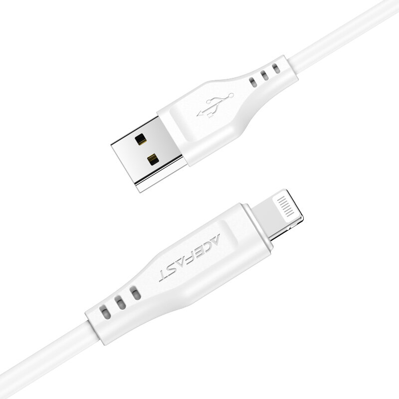 USB дата кабель Lightning, ACEFAST, C3-02, 1.2м, белый