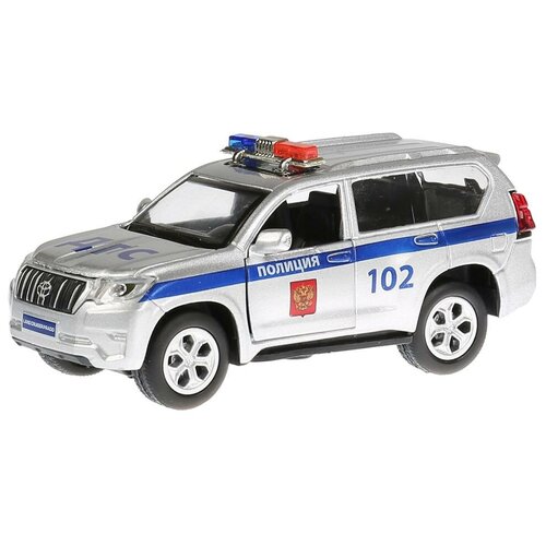Модель машины Технопарк Toyota Land Cruiser Prado Полиция, ДПС, инерционная, свет, звук PRADO-P-SL