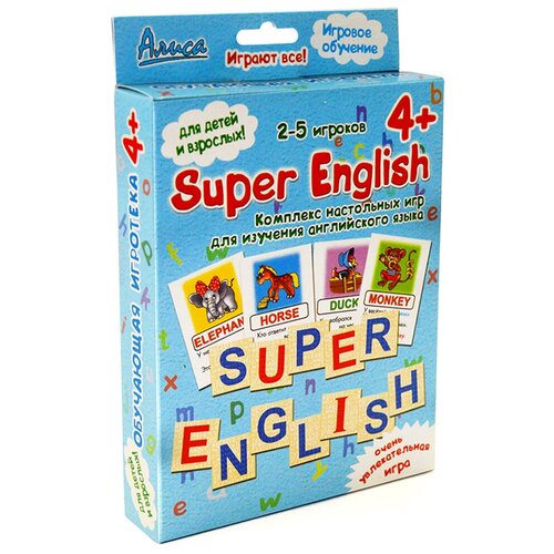 Настольная игра Нескучные игры Super English настольная игра нескучные игры алиса super english и 810