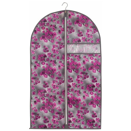 фото Handy home чехол для одежды роза 100х60 см (uc-52) розовый/серый