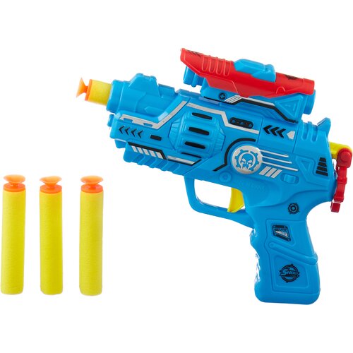 Бластер Смерч, 2107G307-R, синий игровые наборы играем вместе набор оружия военный ружье с мягкими пулями 20х65х3 см
