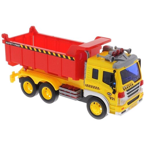 Машинка Dave Toy Junior Trucker (33024) 1:16, 28.5 см, желтый/красный