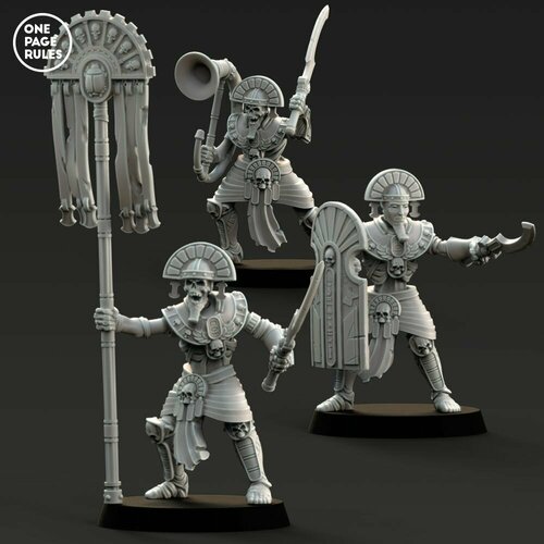 Warhammer Fantasy Tomb Kings Royal Guard Com Group/ Набор фигурок для Warhammer Цари гробниц Королевская Стража Командная Группа warhammer fantasy empire guard набор фигурок для warhammer стража империи мечи и щиты