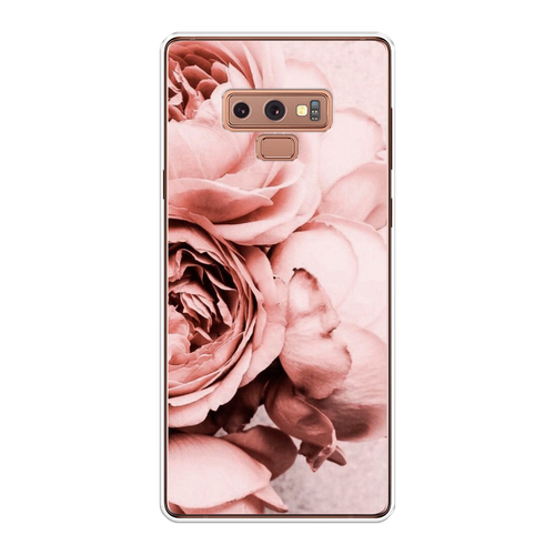 Силиконовый чехол на Samsung Galaxy Note 9 / Самсунг Галакси Нот 9 Пыльно-розовые пионы
