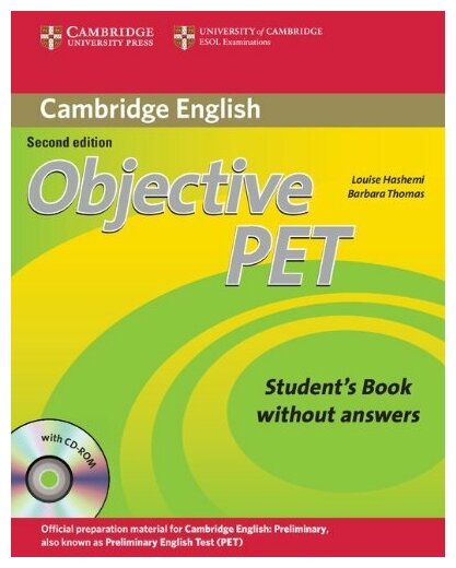 Objective PET 2nd Edition Student's Book without answers with CD-ROM