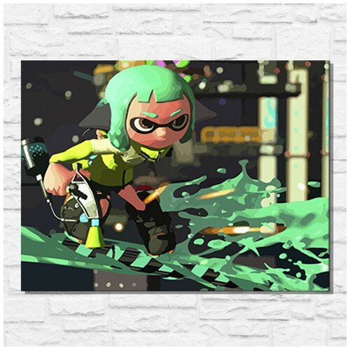 Картина по номерам на холсте игра Splatoon 2 - 11624 Г 30x40