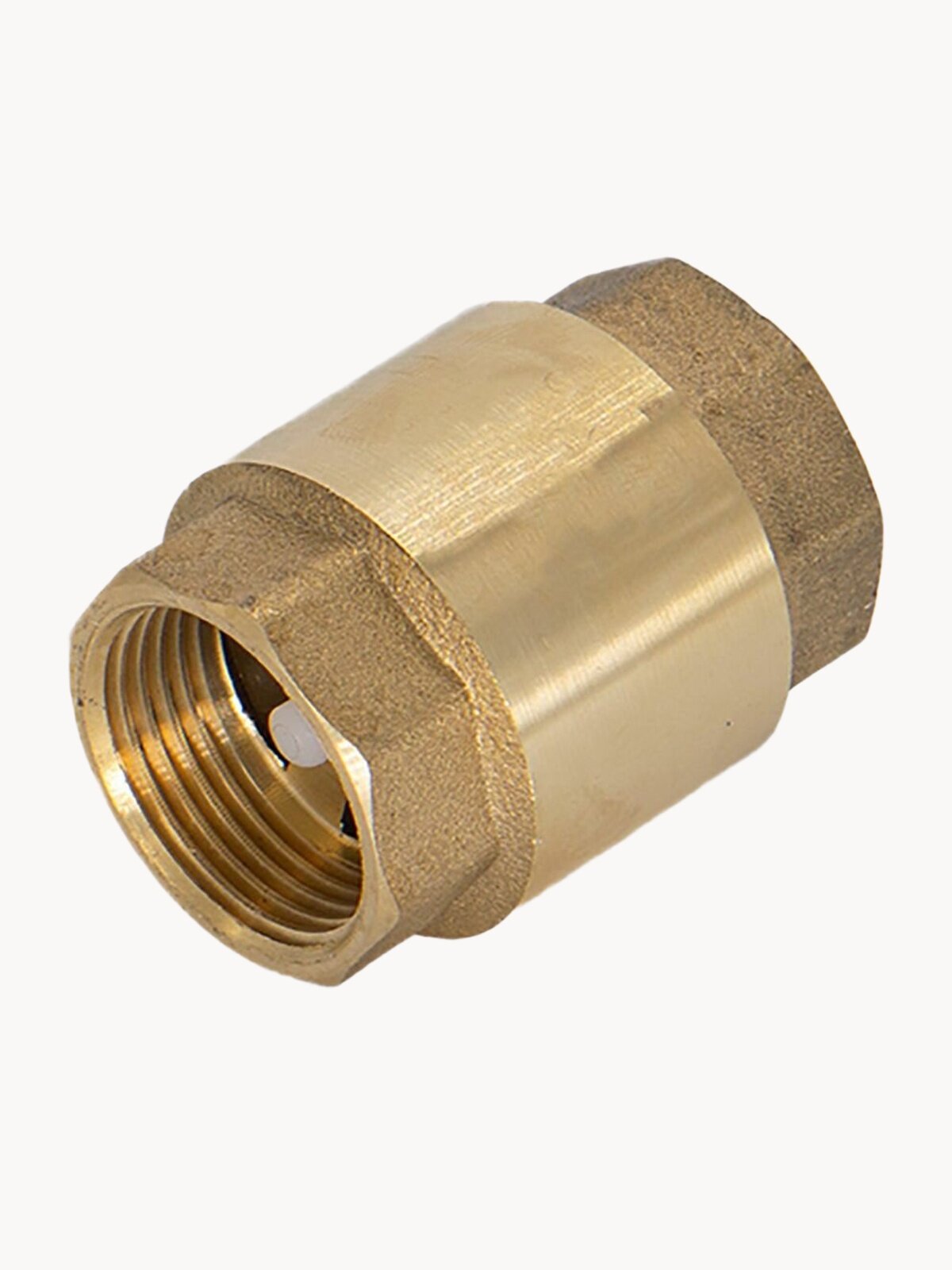 Обратный клапан 3/4" с для воды с пластиковым штоком, пружинный, муфтовый CTM