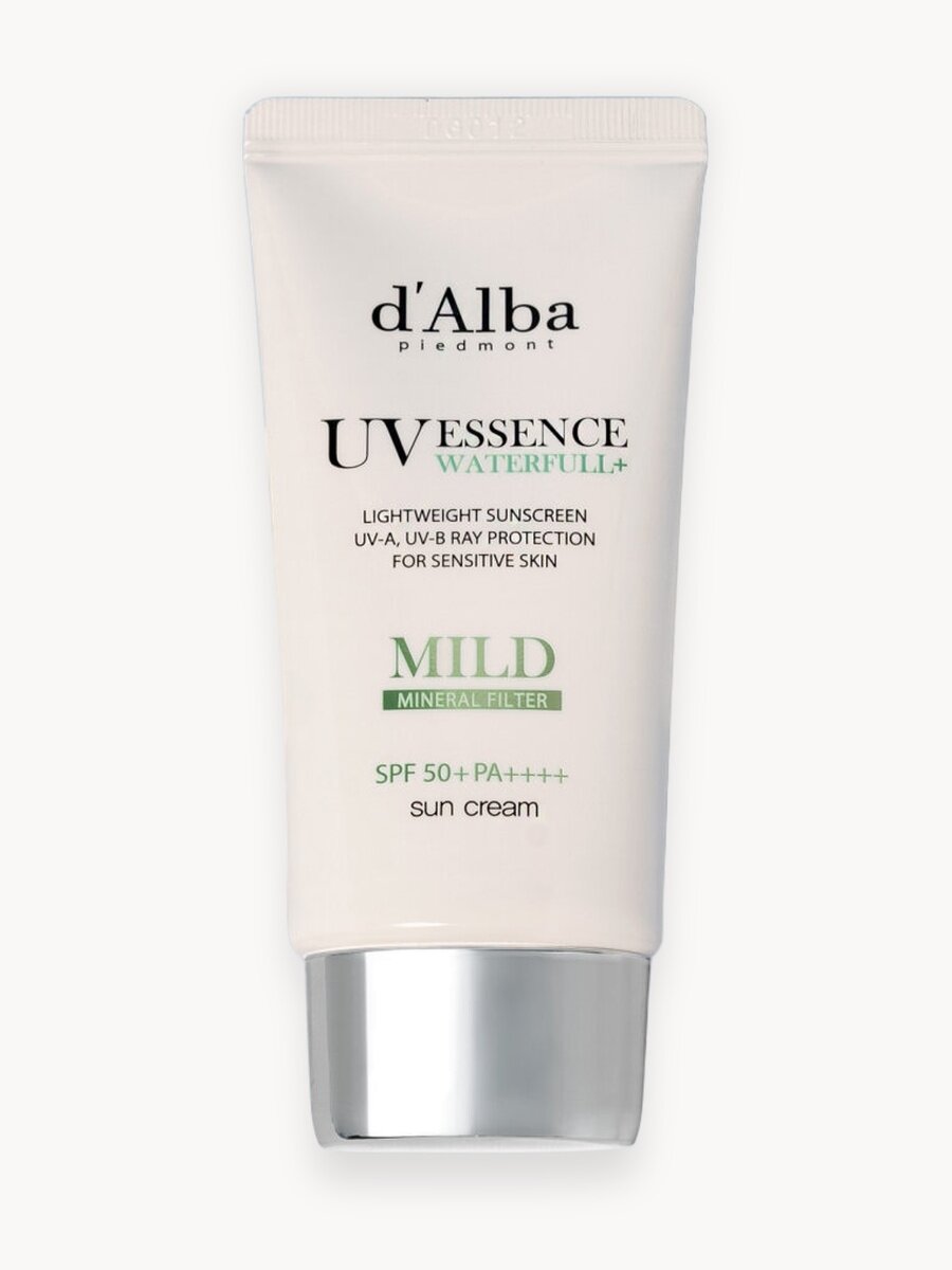 D'Alba Солнцезащитный крем для чувствительной кожи Waterfull Mild Sun Cream SPF 50+ 50мл