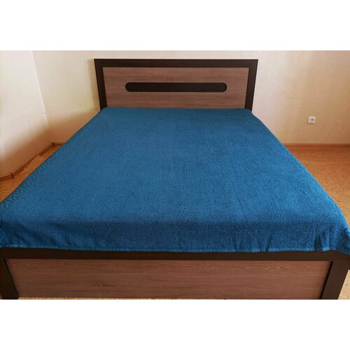 Простынь-Покрывало махра 100 хлопок Summer life 180х212 Синий 18-4231 4920₽