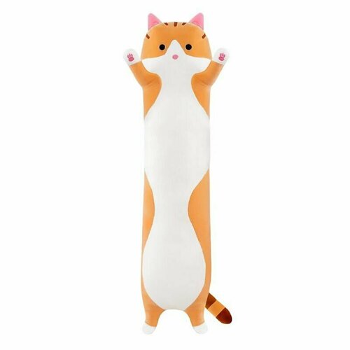 фото Игрушка мягкая maxitoys кот батон рыжий 130cм