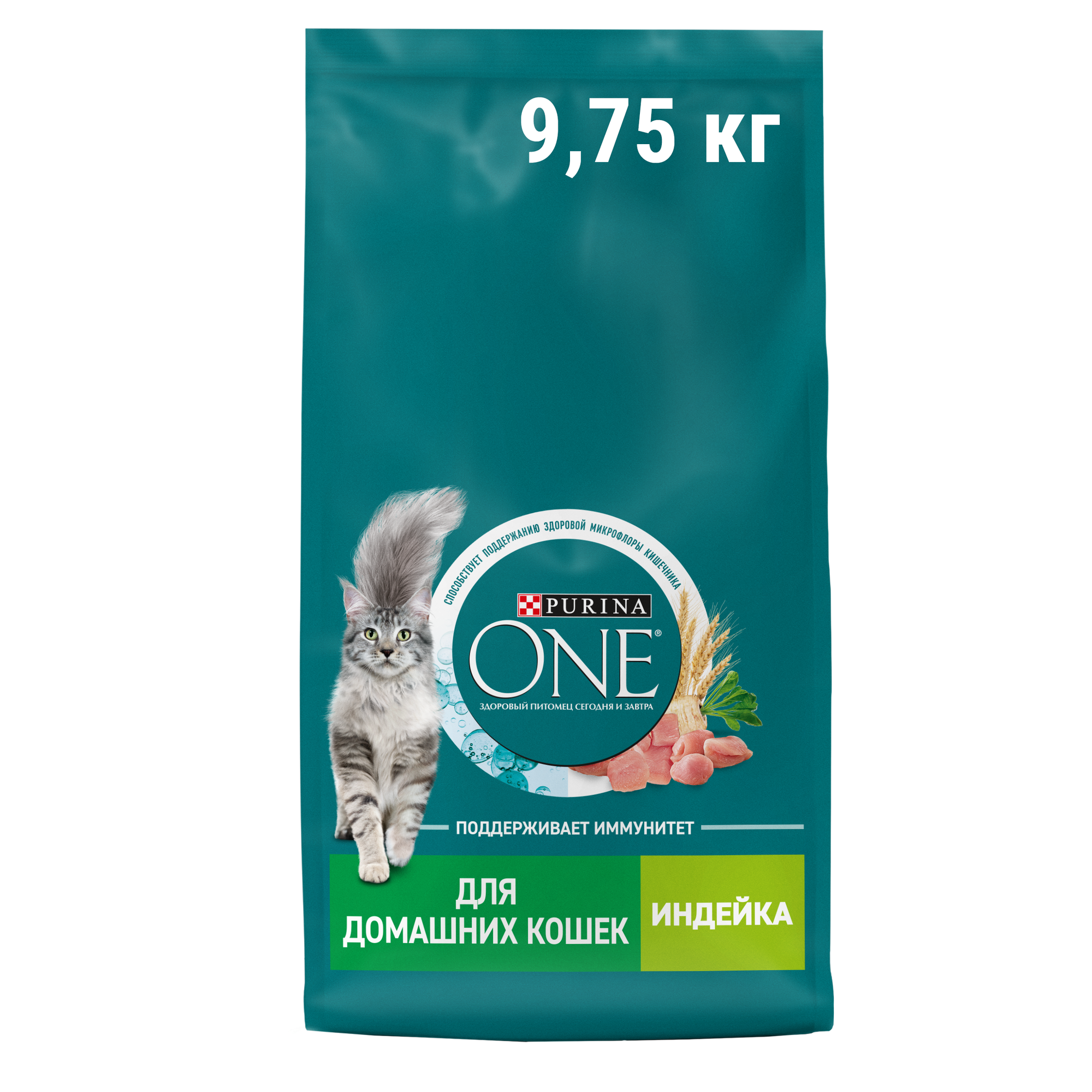 Корм сухой Purina One ® для домашних кошек с высоким содержанием индейки и цельными злаками 9,75 кг