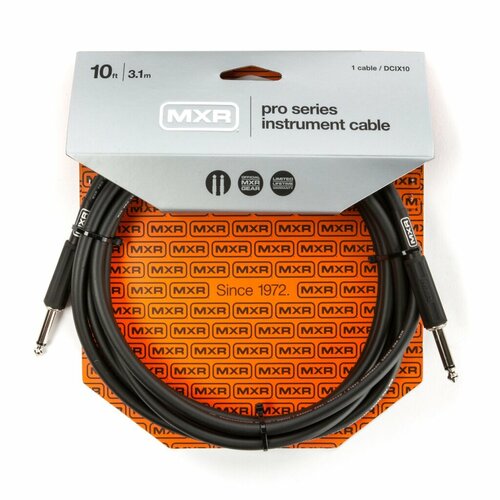 Кабель инструментальный Dunlop DCIX10 MXR Pro Series кабель инструментальный 3 65м прямые коннекторы mxr pro series dunlop dciw12