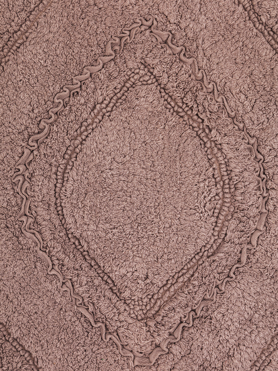 Коврик универсальный DeNASTIA 50x60см, 100% хлопок, цвет какао M111316 - фотография № 3