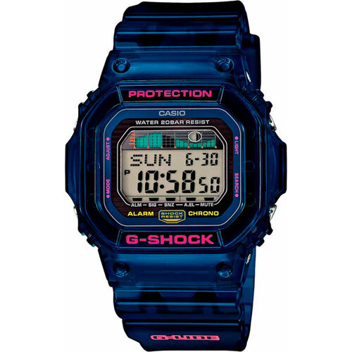 фото Наручные часы casio наручные часы casio g-shock glx-5600c-2e, мужские, кварцевые, будильник, секундомер, таймер, водонепроницаемые, противоударные, синий, синий
