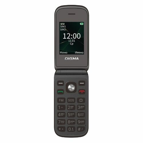 Сотовый телефон Digma VOX FS241, черный