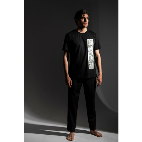 Футболка Адиантум el C/A Изделие #02, размер L, черный