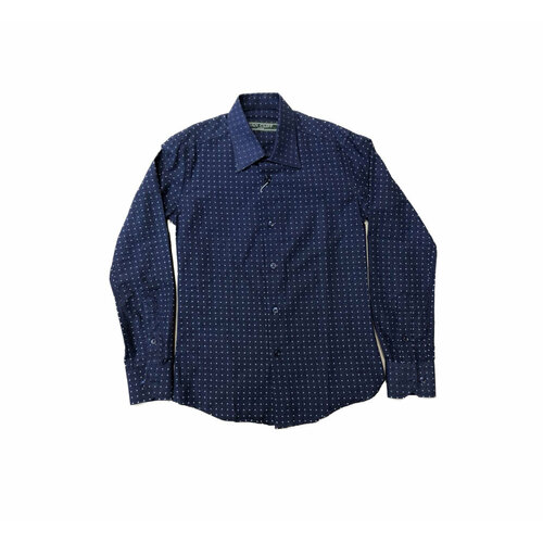 Школьная рубашка Van Cliff, размер 140/146, синий рубашка van cliff размер 140 синий