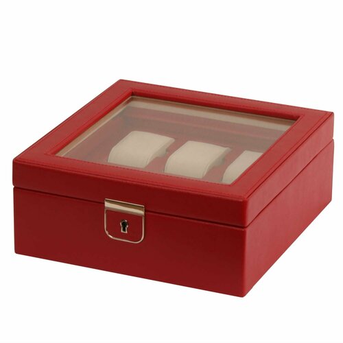 Wolf Palermo 6 PC Watch Box Red хранение для 6 часов. Артикул 213872 шкатулка для 5 часов wolf розовый