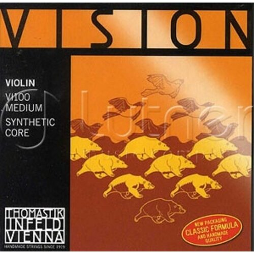 Thomastik Струны для скрипки 3/4 Thomastik Vision VI100 Medium комплект струн для электрогитары thomastik infeld in111