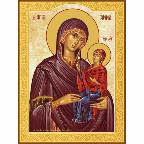 Храмовая икона Анна праведная, мать Богородицы, арт ДМИХ-382
