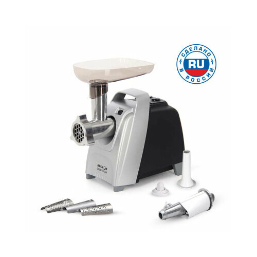 Мясорубка аксион М6104 черно-серебристый соковыжималка овощерезка 1019000₽