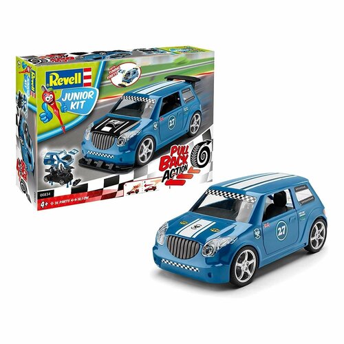 00834RE Раллийный автомобиль JUNIOR KIT Pull Back Rallye Car, синий super mario pull back car