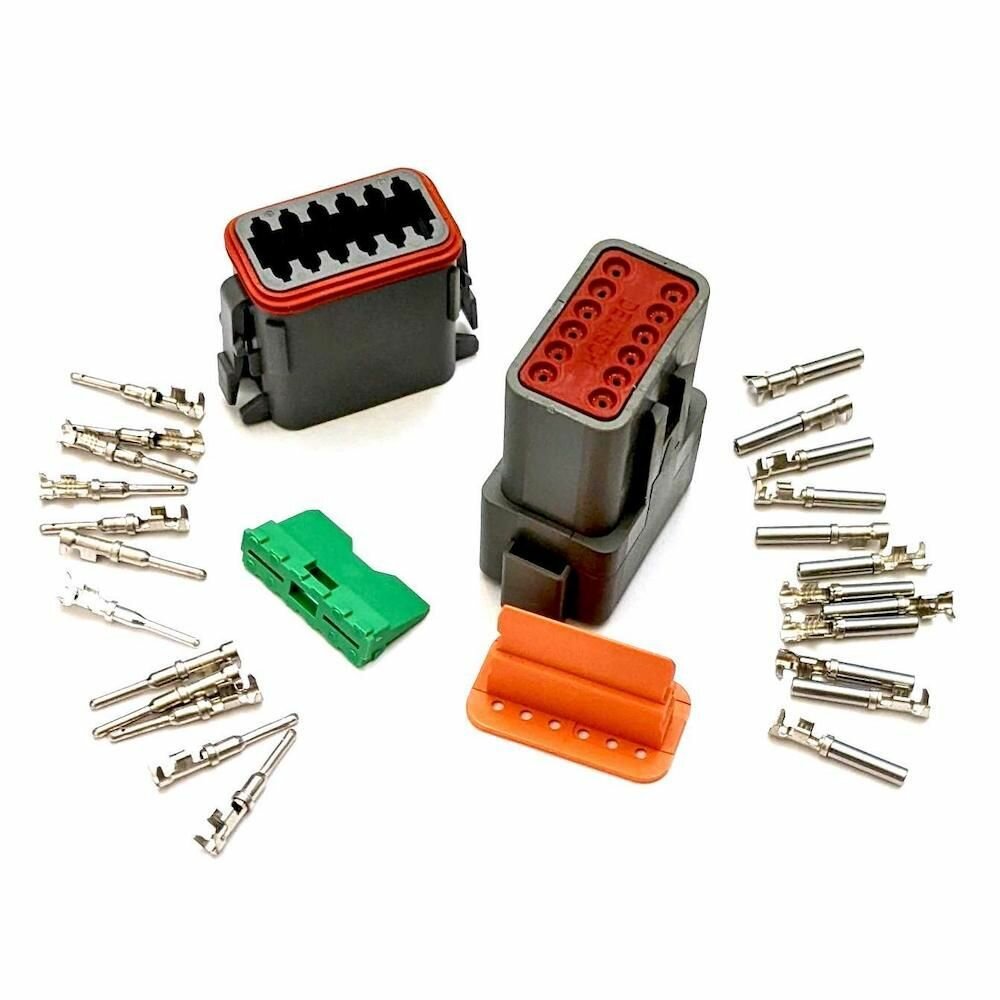 фото Автомобильный водонепроницаемый разъем DT06-12S DT Plug 12 Way - 12pin