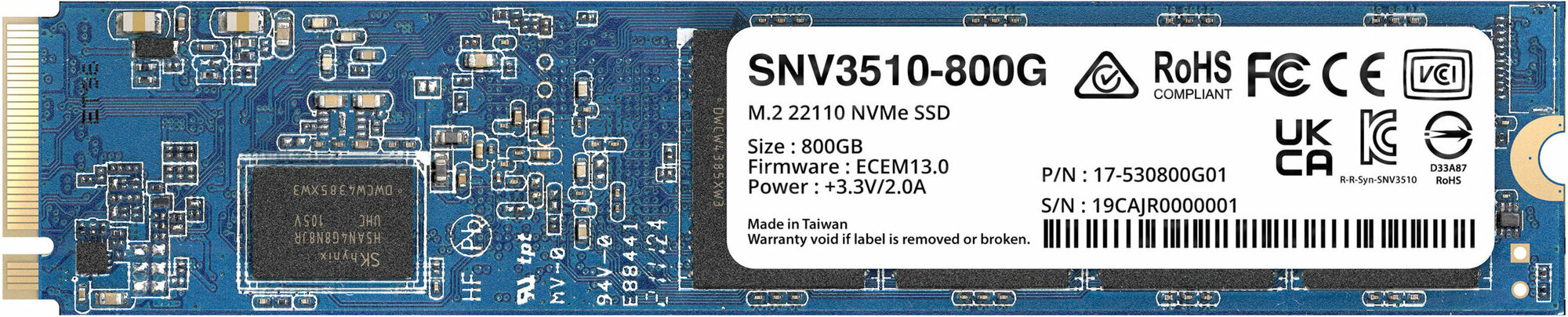 Накопитель SSD Synology SNV3510-800G 800GB - фото №3