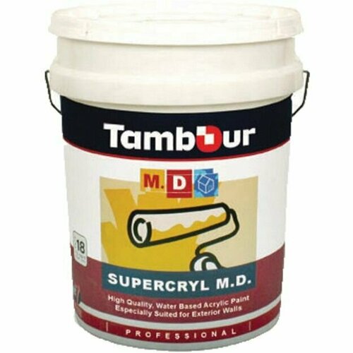 Краска фасадная акриловая Tambour Supercryl MD матовая белая (734-400) 18 л