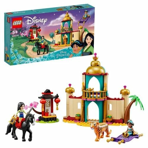 конструктор lego disney princess 43208 приключения жасмин и мулан 176 дет Конструктор LEGO DISNEY PRINCESS Приключения Жасмин и Мулан