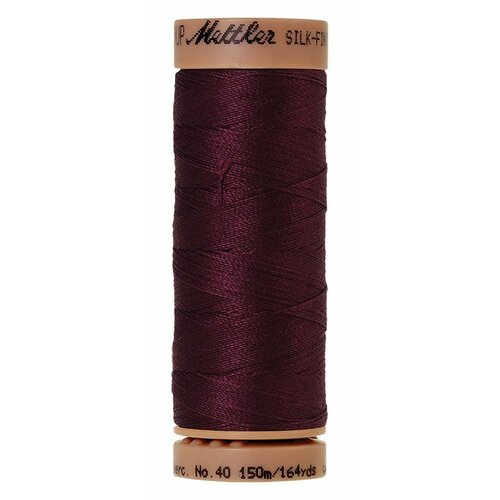 Нить для машинного квилтинга SILK FINISH COTTON 40, 150 м, цвет бордовый, 5 шт
